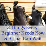 3 Things Every Beginner Rider Needs Now, and 3 That Can Wait