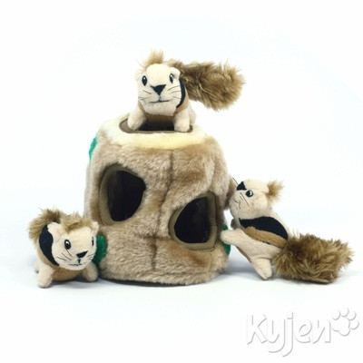ginormous hide a squirrel dog toy