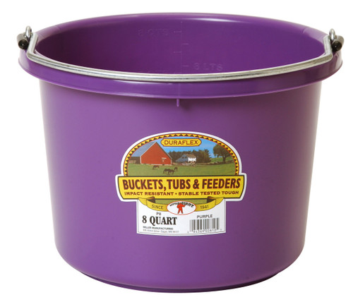 Little Giant Round Bucket 8 quart purple