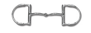Myler Dee without Hooks with Stainless Steel Comfort Snaffle - A Better Bit
