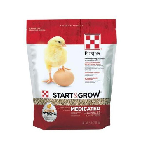 Purina Start & Grow Medicated Chick Food 5lb