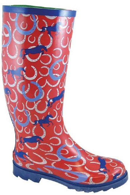 Horseshoes red blue