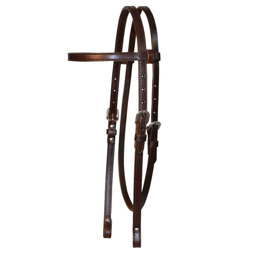 Circle Y Stitched Basic Brow Headstall
Walnut