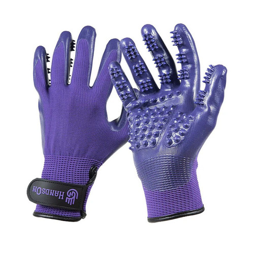 Hands On Grooming Gloves PURPLE
