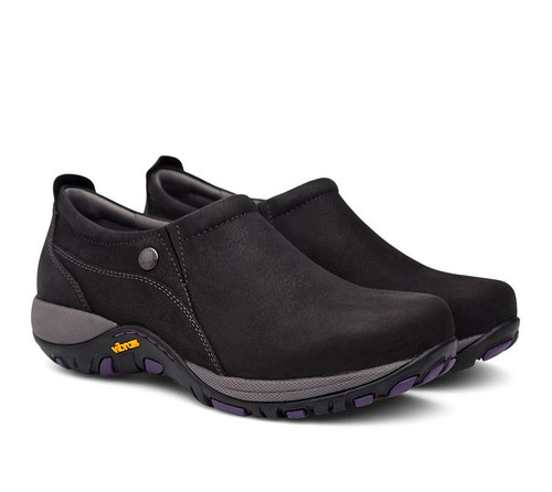 dansko patti black milled nubuck