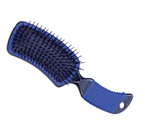Curved Mane & Tail Brush blue