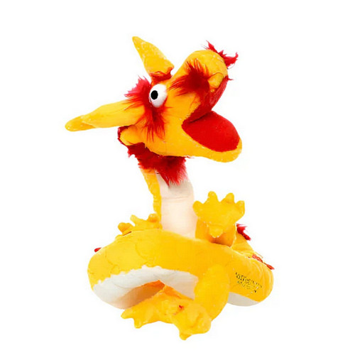 Mighty Jr. Dragon Dog Toy YELLOW FRONT