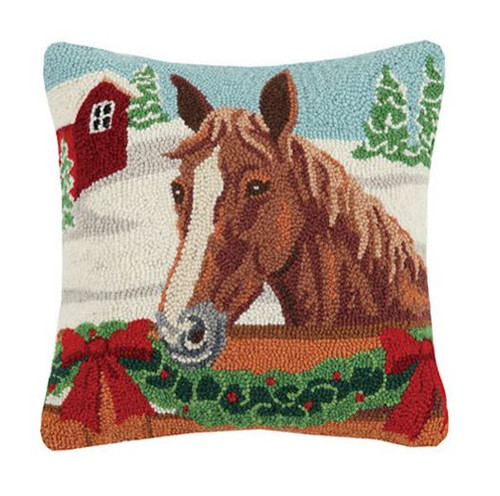 Holiday Horse Pillow