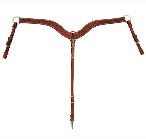 Circle Y JG Floral Combo Breast Collar REGULAR OIL