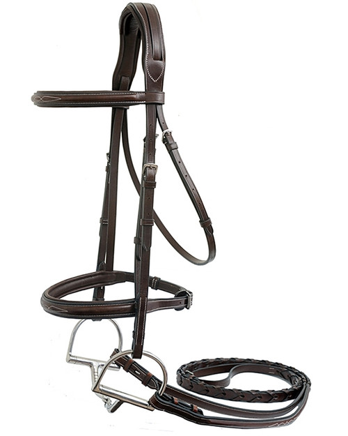 Nunn Finer Florence Bridle with matching laced reins, bit not included
