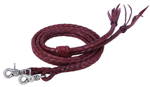 Weaver Round Braided Snap Split Reins