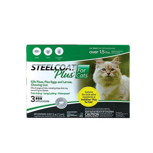 Steelcoat Plus for Cats 1.5lb
Green Box