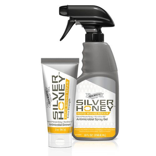 Silver Honey Rapid Wound Repair Spray Gel and Ointment