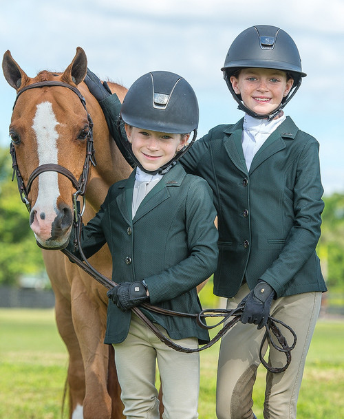 Horseware Kids MotionLite Jacket Hunter on riders