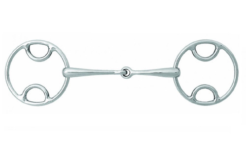 Korsteel Jointed Beval Loose Ring Snaffle