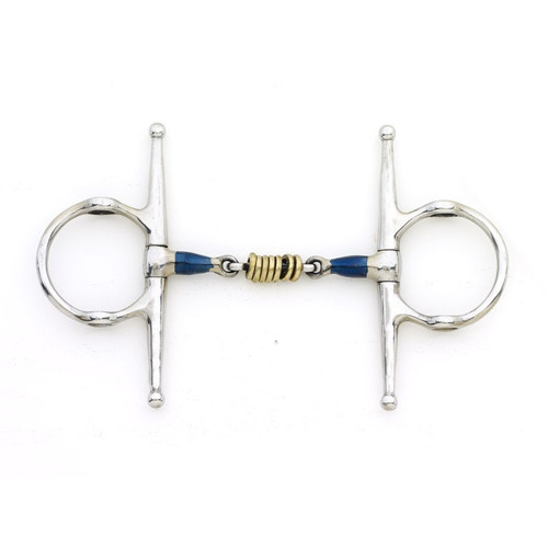 Centaur Blue Steel Brass Roller Disks Full Cheek Gag