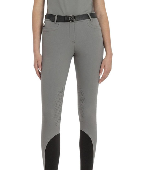 Equiline Emilee Knee Grip Breeches Frost Grey front