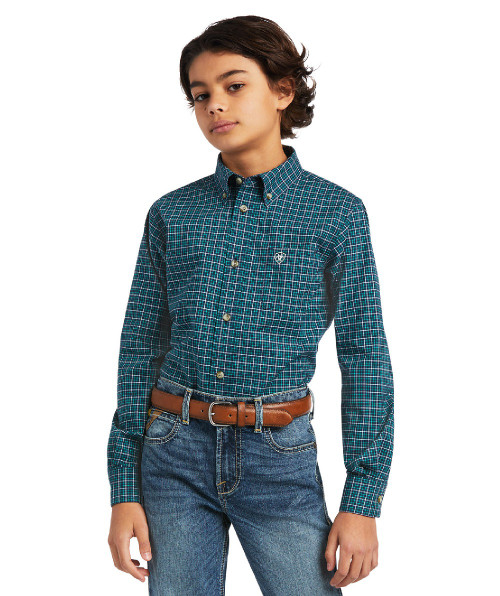 Ariat Youth Declan Stretch Shirt front