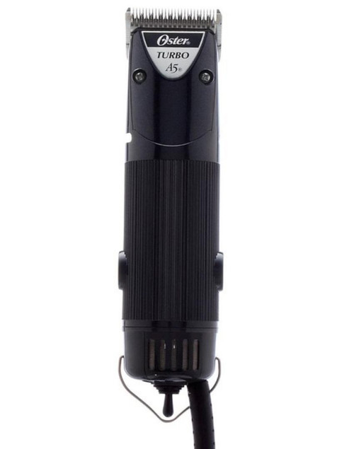 Oster Turbo A5 Single Speed Clipper shown in black