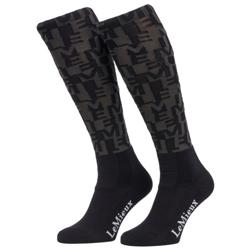 LeMieux Footsie Socks BLACK LOGO