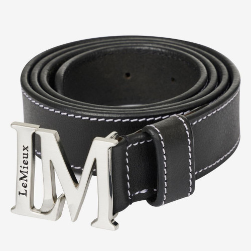 LeMieux Monogram Leather Belt