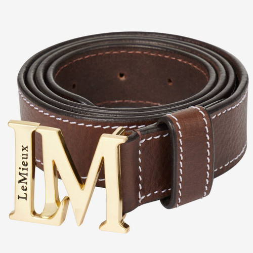 LeMieux Monogram Belt brown