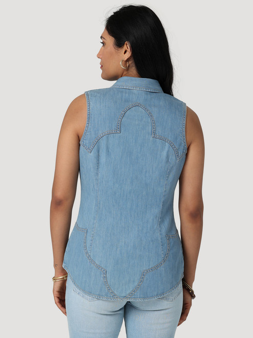 Buy KiddoPanti Girls Sleeveless Denim Shirt, Md Wash, 1-2Y Online at Lowest  Price Ever in India | Check Reviews & Ratings - Shop The World