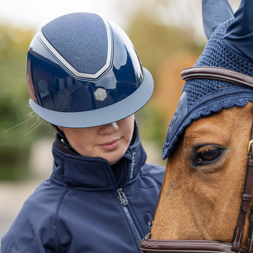 Charles Owen Kylo EQx Helmet Sparkly Wide Peak Riding Helmets