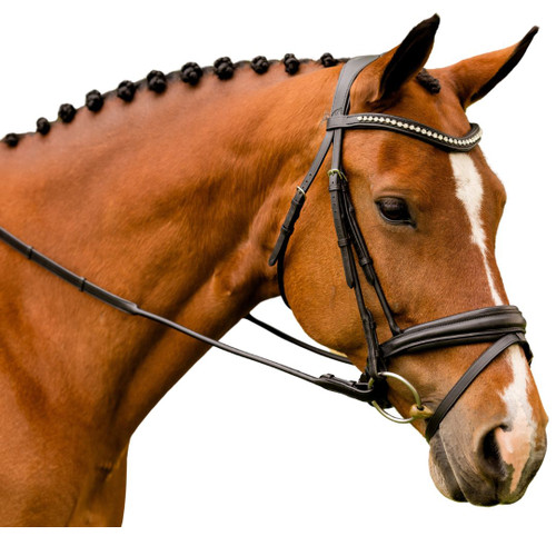 KL Select Flexion Rolled Weymouth Bridle side