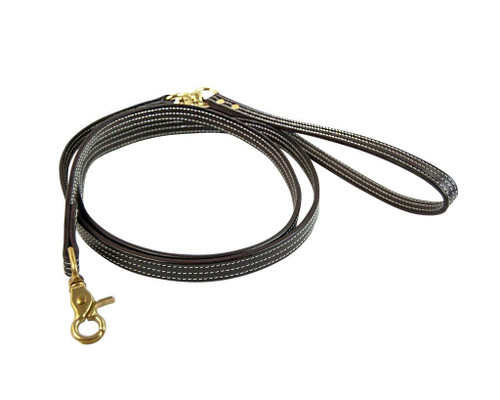 Walsh Leather British Dog Leash HAVANA