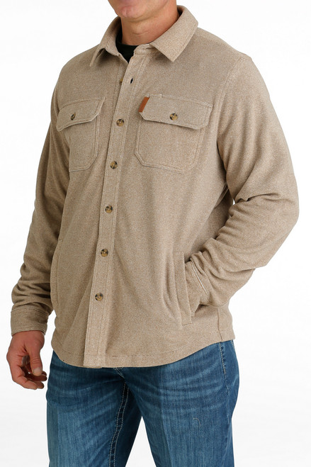 Men's button down fleece on sale shirts