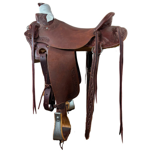 McCall McLite Wade Saddle DARK OIL RUN LEAF - No Rope Strap