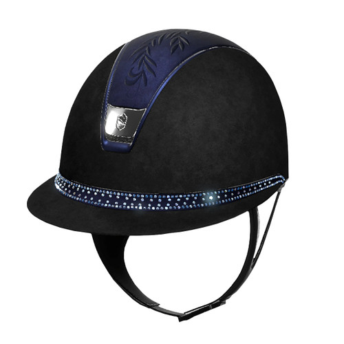 Custom Samshield Matte Black with Navy and Crystal