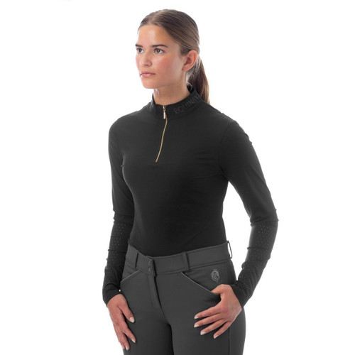 Equinavia Alexandra Training Shirt BLACK FRONT