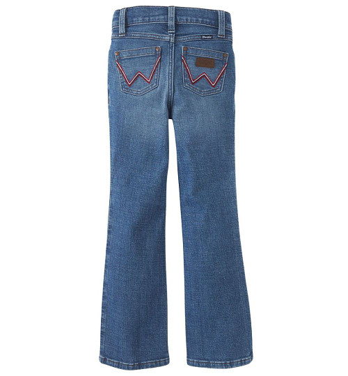 Girls Wrangler Red W Pocket Jeans BACK