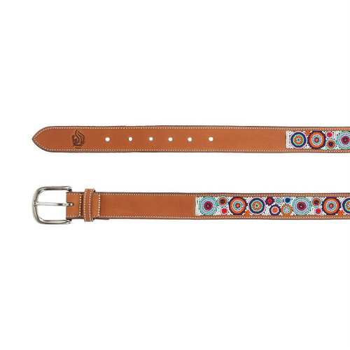 Equinavia Estelle Beaded Belt CHESTNUT ENDS