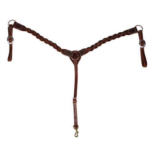 Professional's Choice Infinity Braid Breast Collar BURGUNDY