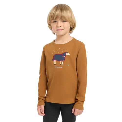 LeMieux Mini Jessie LS Tee GINGER FRONT