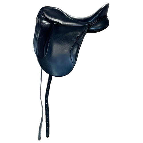 Used Custom Saddlery Superior Dressage Saddle left side