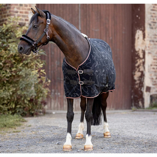 Horze Pegasus Pony Fleece Cooler CAVIAR