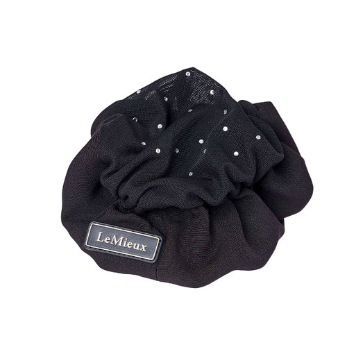LeMieux Scrunchie with Crystal Hair Net BLACK
