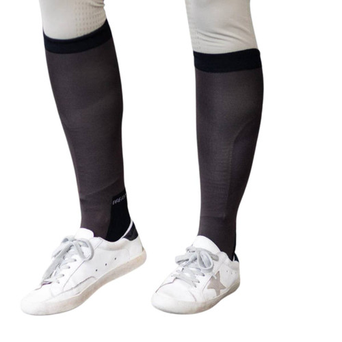 Dreamers & Schemers Simple Solids Boot Socks DARK BROWN