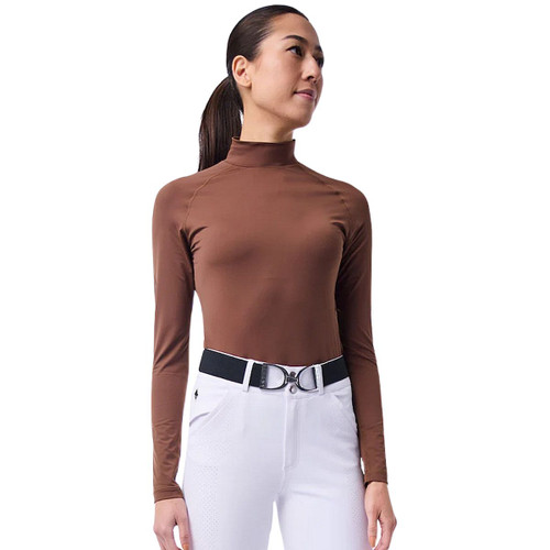 70 Degrees Micro Mesh Sport Mock TOFFEE FRONT