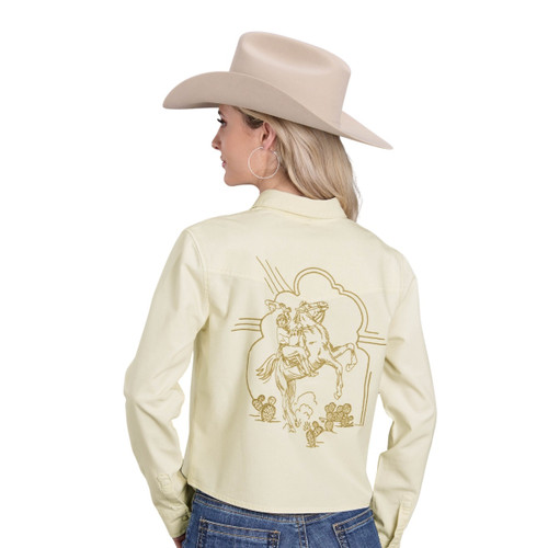 Stetson Cowgirl Embroidered Back Shirt BACK
