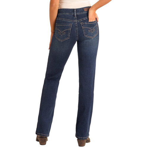 Rock & Roll Denim Arrow Embroidery Jeans BACK