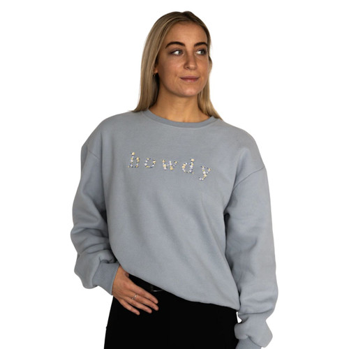 Ellany Howdy Equestrian Sweatshirt SKY BLUE