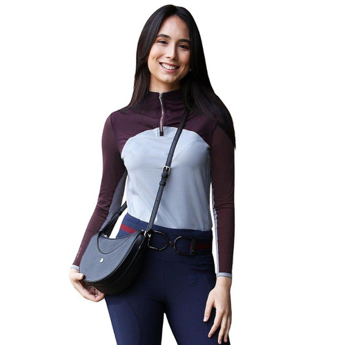 LAEQ Sunset Performance Base Layer AUBERGINE/GREY FRONT