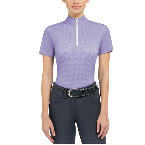 RJ Classics Lucy 1/4 Zip Shirt LILAC FRONT