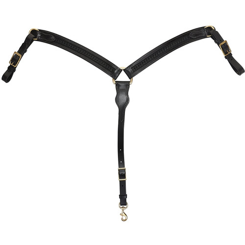 Tucker Heritage High Plains Breast Collar BLACK/GREY