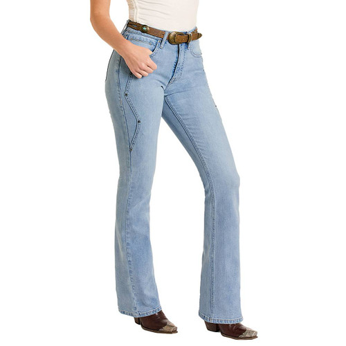 Rock & Roll Denim Horseshoe MR Bootcut Jeans- Ladies Jeans